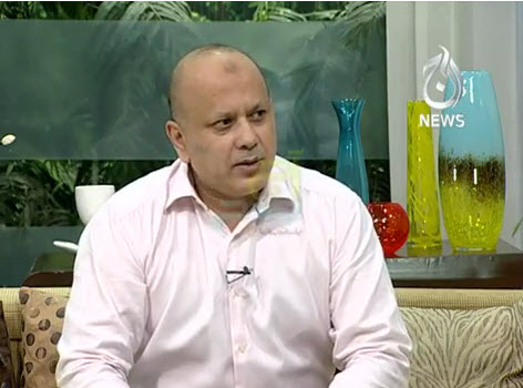 AAJ TV interviews with Mr. Ahmed Kapadia