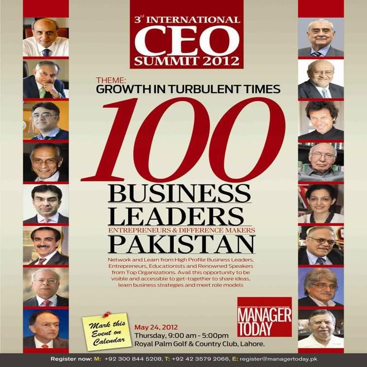 Manager Today – “100 Business leaders of Pakistan”